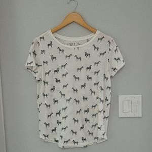 LOFT Zebra Tee